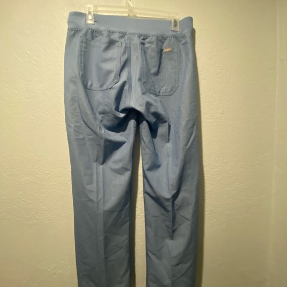 Figs Technical Collection Scrubs Pants Womens S Baby Blue “Drawstring” - Picture 2 of 7